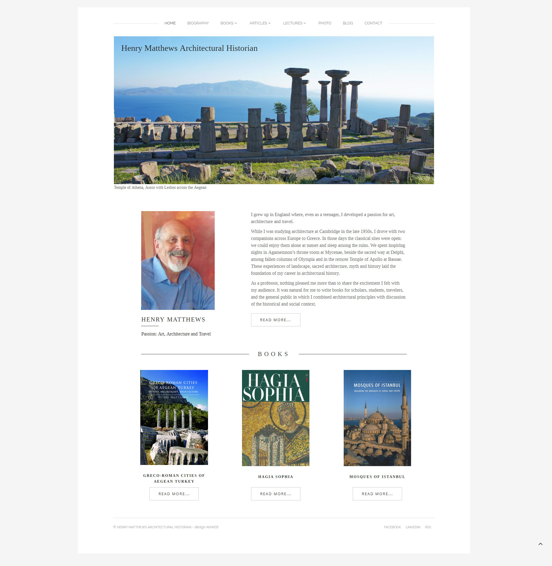 Webbdesign Anweb Henry Matthews Arkitekturhistoriker