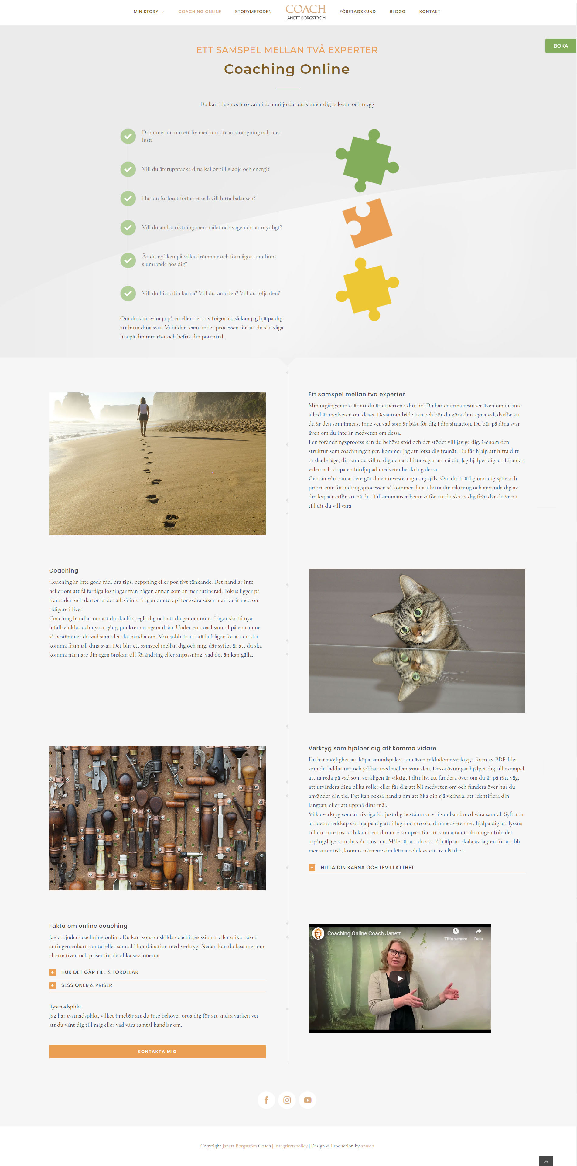 Coach Janett web design